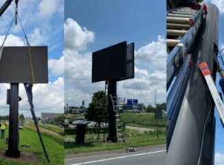 park management waalwijk led scherm installatie